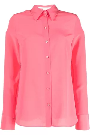 Stella McCartney Long-sleeve silk shirt - Pink
