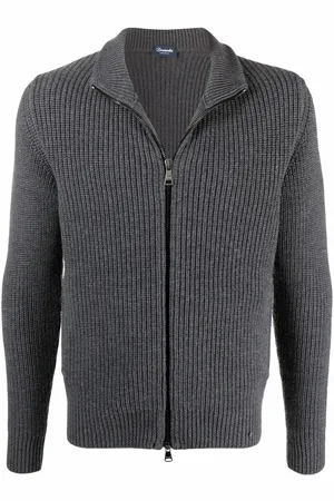 DRUMOHR Merino-wool zip-up cardigan