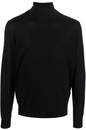 Dsquared2 Men Turtleneck Sweaters - Roll-neck wool jumper - Black
