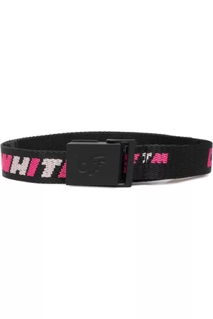 OFF-WHITE Belts - Industrial logo-print belt - Black