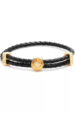 VERSACE Medusa woven bracelet - Black