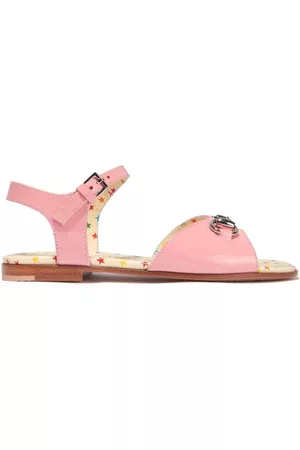 Gucci Sandals - Horsebit-buckle leather sandals - Pink