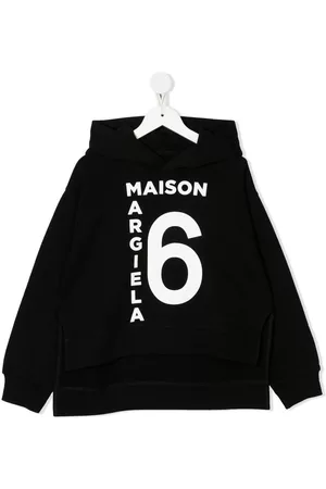 Maison Margiela Logo-print cotton hoodie - Black
