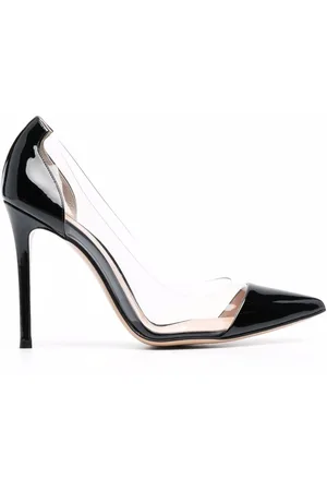 Gianvito Rossi Plexi 105mm patent leather pumps