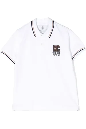 Brunello Cucinelli Logo-embroidered cotton polo shirt