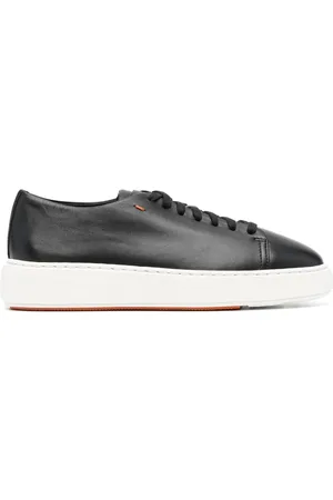 santoni Leather low-top sneakers