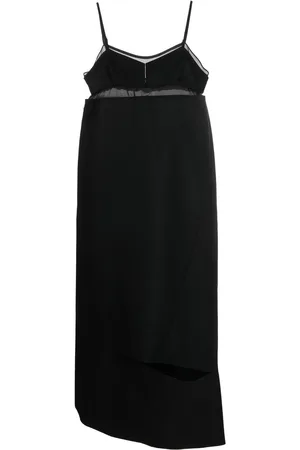 SACAI Asymmetric cut-out midi dress