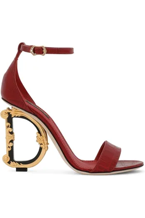 Dolce & Gabbana Baroque DG 105mm leather sandals