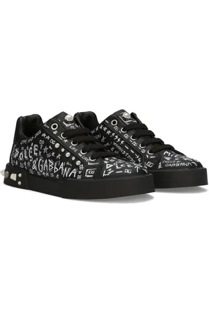 Dolce & Gabbana Portofino Graffiti logo-print sneakers