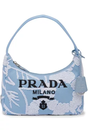 Prada Re-Edition 2000 embroidered mini bag - Blue