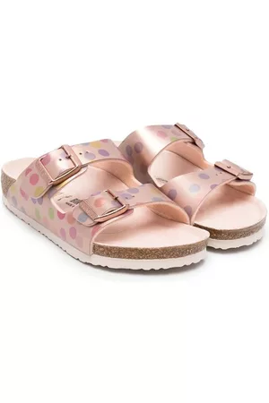 Birkenstock Sandals - Double-strap leather sandals - Pink