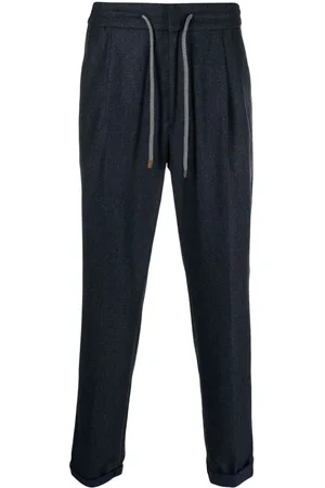 Brunello Cucinelli Virgin wool drawstring trousers