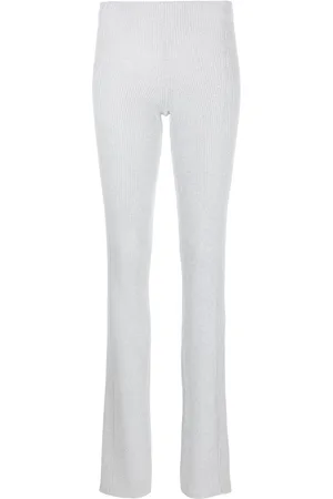 DION LEE Ribbed-knit slip-on trousers