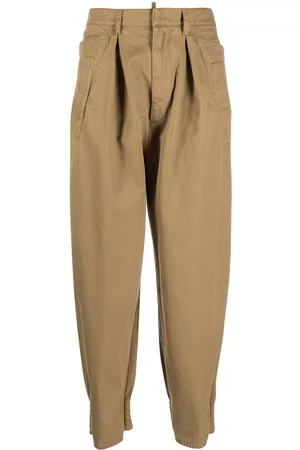 Dsquared2 Women Pants - Cotton tapered trousers - Neutrals