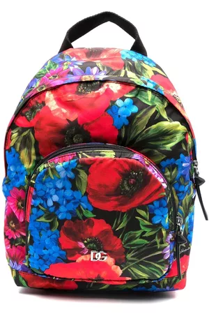 Dolce & Gabbana Floral-print zip-up backpack - Red