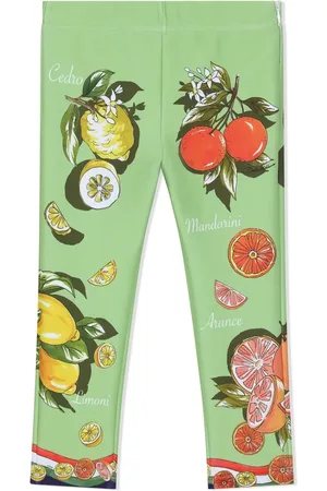 Dolce & Gabbana Lemon-print stretch leggings