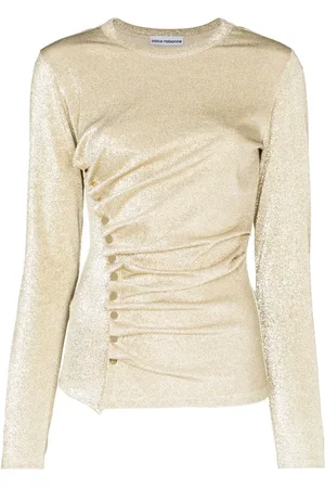 Paco rabanne Asymmetric metallic T-shirt