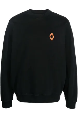 MARCELO BURLON Fringed-detailing crew neck sweatshirt