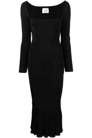 GALVAN Women Long Sleeve Dresses - Atalanta long-sleeve dress - Black