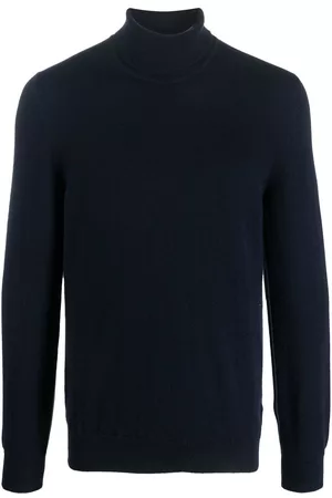 FEDELI Roll-neck knit jumper - Blue