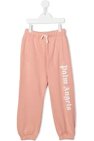 Palm Angels Logo-leg drawstring track pants