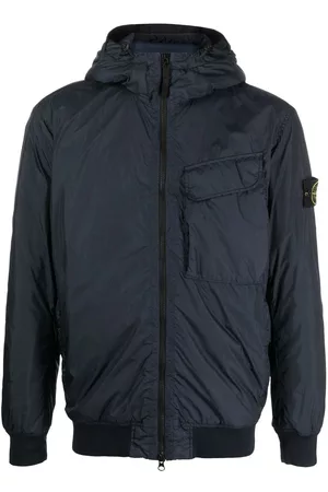 Stone Island Men Sports Jackets - Logo-patch zip-fastening jacket - Blue