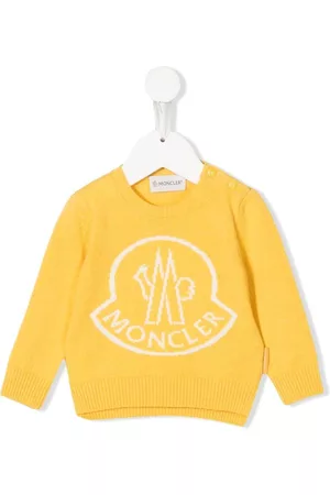Moncler Logo-print crew-neck jumper - Yellow