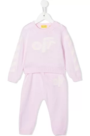 OFF-WHITE Sets - Rounded logo-knit tracksuit set - Pink