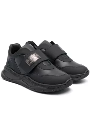 Roberto Cavalli Boys Sports Shoes - Patch detail running trainer - Black