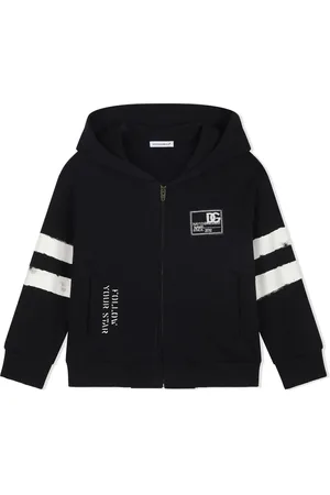 Dolce & Gabbana Nautical logo-patch hooded sweatshirt