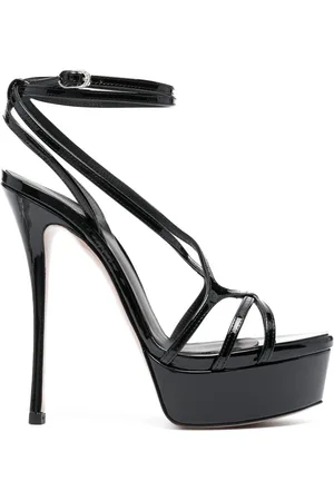 LE SILLA 150mm Belen patent leather sandals