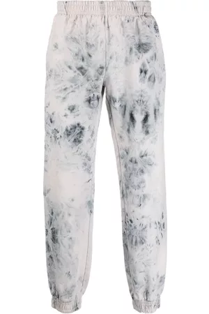 Styland Sweatpants - Tie-dye tapered joggers - Grey