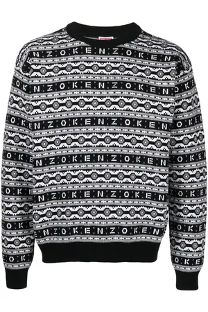 Kenzo Logo-jacquard wool jumper