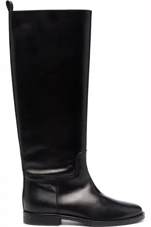Via Roma Round-toe knee-high boots