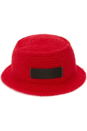 J.W.Anderson Logo-patch knitted bucket hat