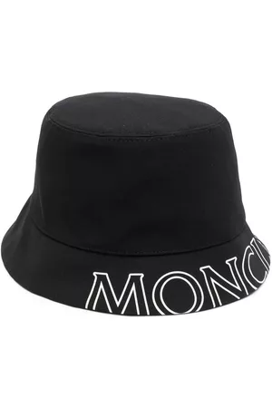 Moncler Women Hats - Logo-print cotton bucket hat - Black