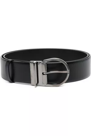 VALENTINO GARAVANI Men Belts - Mini-VLogo leather belt - Black