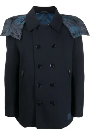 Etro Detachable-hood double-breasted coat