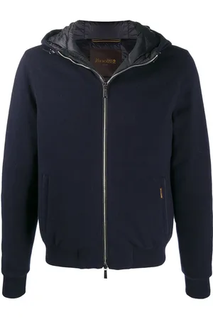 MOORER Fine-knit zipped cardigan