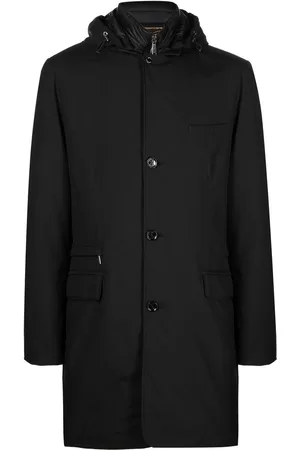 MOORER Button-up hooded coat