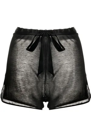 Kiki de Montparnasse Intime fine-ribbed shorts