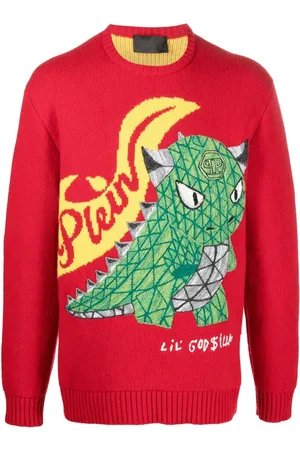 Philipp Plein Dinosaur-motif jumper