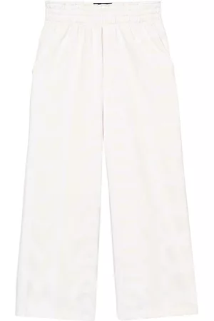 Marc Jacobs Wide Leg Pants - The Monogram wide-leg track pants - White