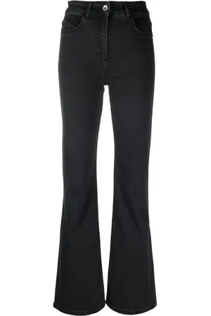 Patrizia Pepe Logo-patch flared jeans