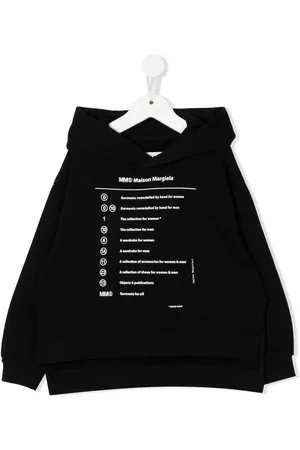 Maison Margiela Text-print hoodie - Black