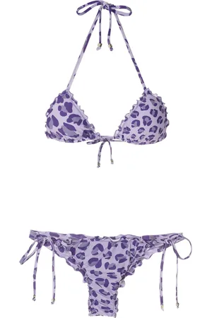 AMIR SLAMA Leopard-print two-piece bikini