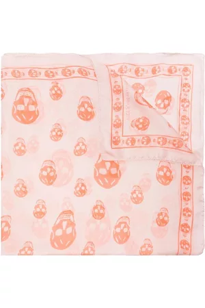 Alexander McQueen Women Scarves - Skull print scarf - Pink