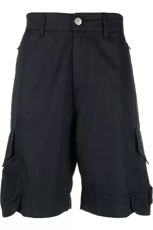 Stone Island Men Shorts - Knee-length cargo shorts - Blue