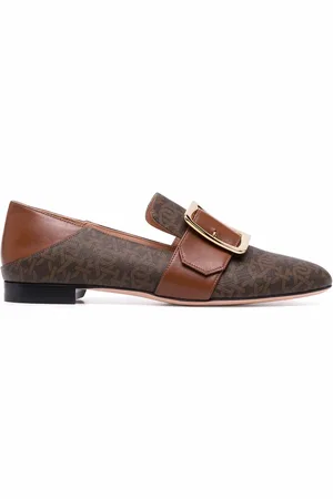 Bally Collapsable-back leather loafers