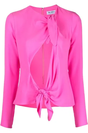The Attico Zelda tie-front blouse